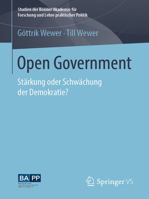 cover image of Open Government